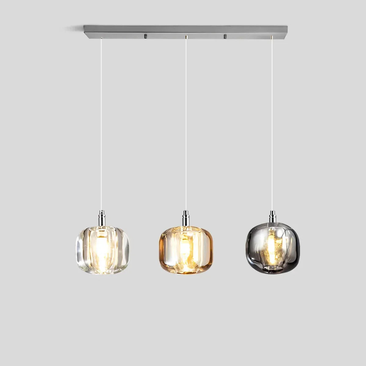 Vibrant Glass Drop Chandelier Lighting