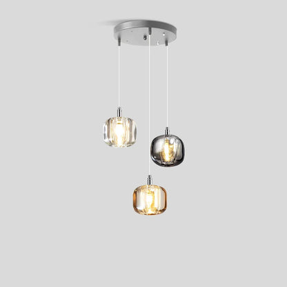 Vibrant Glass Drop Chandelier Lighting