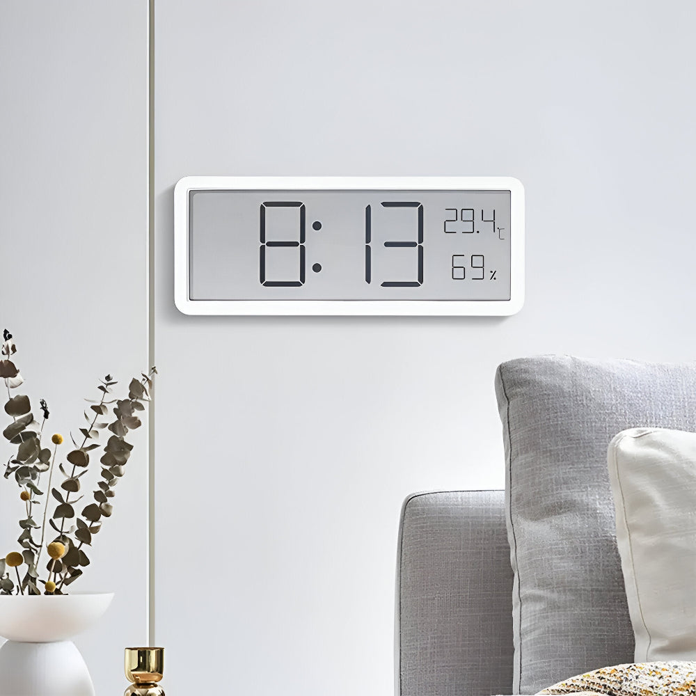 Digital LED Alarm Clock with Temperature and Humidity
