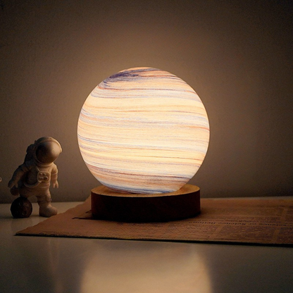 Cosy Glass Bedside Lamp – Moon and Star Nightlight