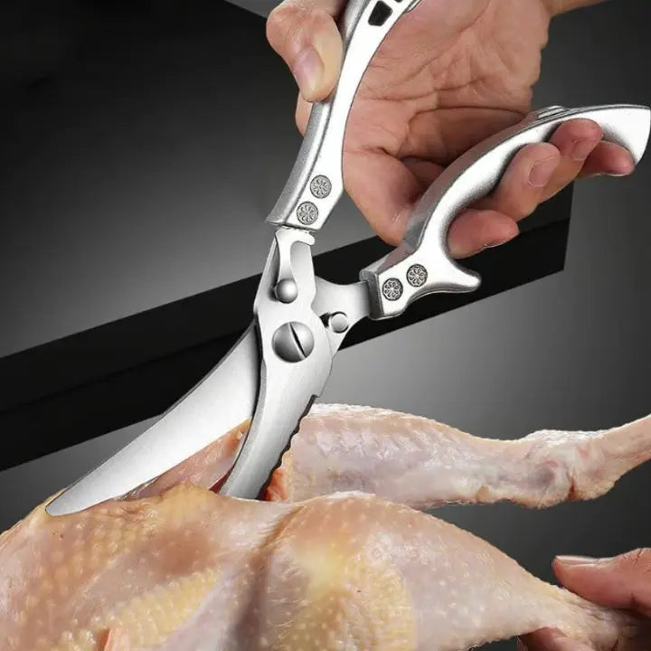 Sharp Premium Kitchen Shears - Durable Stainless Steel - Luxicro