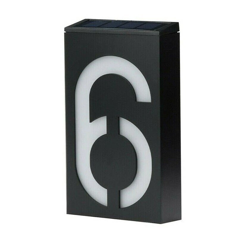 Energy Efficient Outdoor House Number Plate