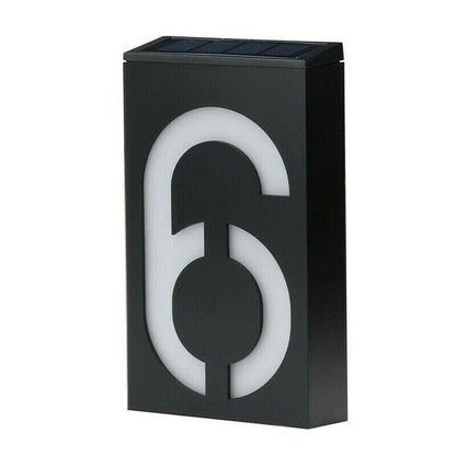 Energy Efficient Outdoor House Number Plate