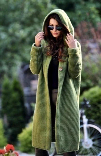 Cozy Oversized Open Front Cardigan - Luxicro