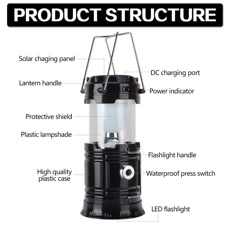 Compact Outdoor Solar Camping Lantern