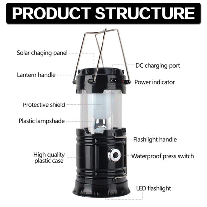 Compact Outdoor Solar Camping Lantern