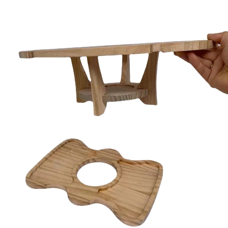 Collapsible Outdoor Wooden Picnic Table with Cooler
