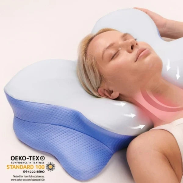 Contour Memory Foam Neck Pillow for Back Sleepers