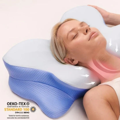Contour Memory Foam Neck Pillow for Back Sleepers
