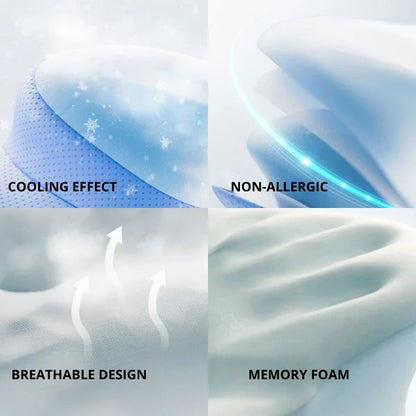 Contour Memory Foam Neck Pillow for Back Sleepers
