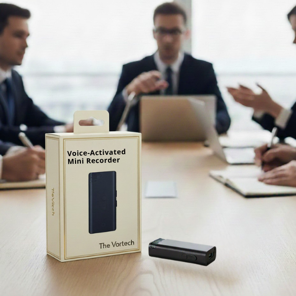 Compact Digital Voice Recorder with Long Battery Life - Luxicro