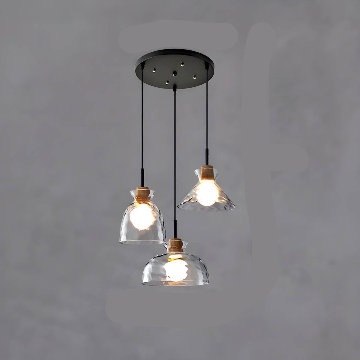 Elegant Crystal Glass Pendant Lamp