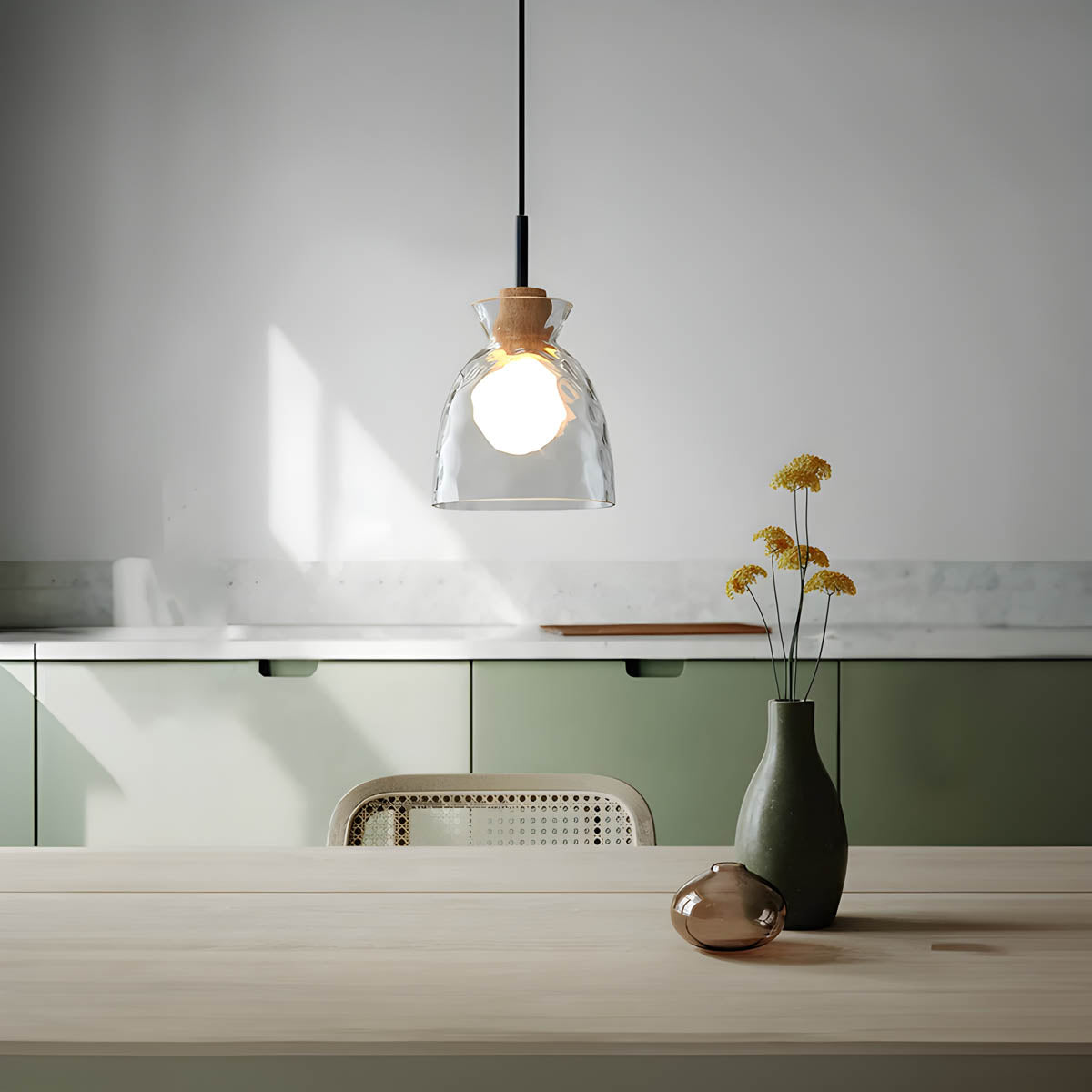 Elegant Crystal Glass Pendant Lamp