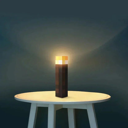 Colorful Minecraft Table Lamp