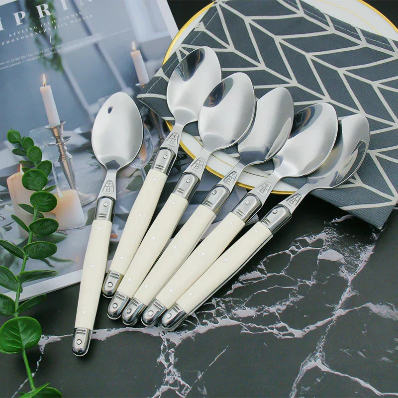Premium Metal Silverware Set for Modern Dining Table