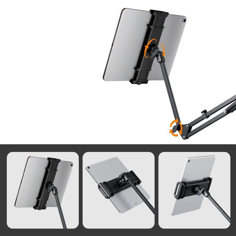 Compact Tablet Holder - 360° Adjustable Stand