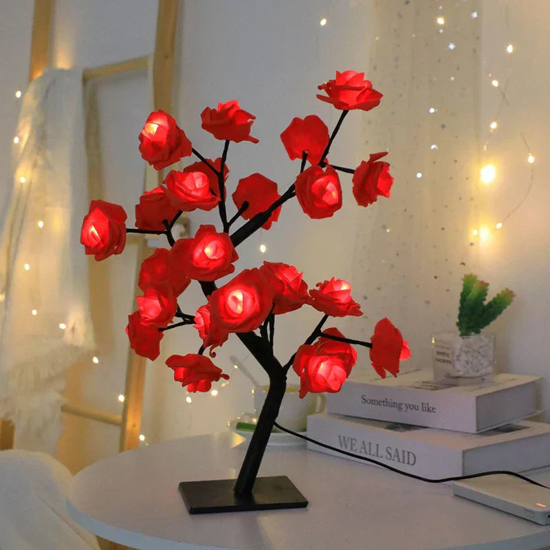 Delicate Flower Table Lamp - Warm Gentle Light - Luxicro