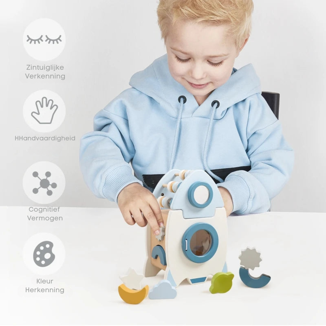 Sustainable Wooden Building Blocks Set
