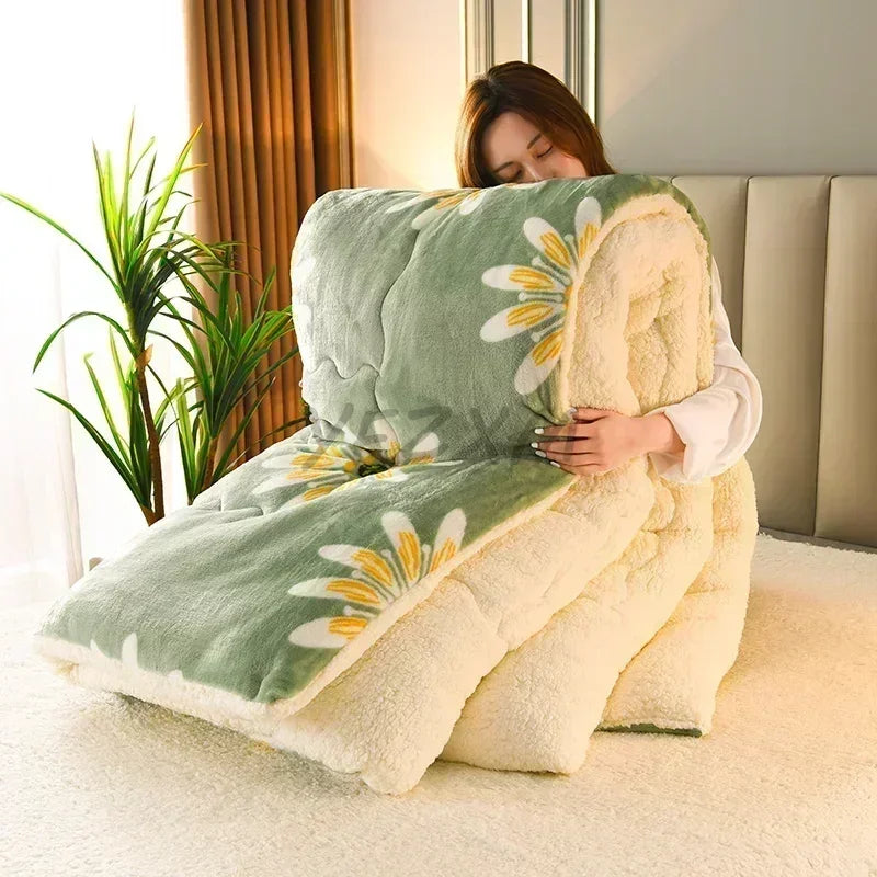 Cozy Plush Electric Throw Blanket for Winter Warmth