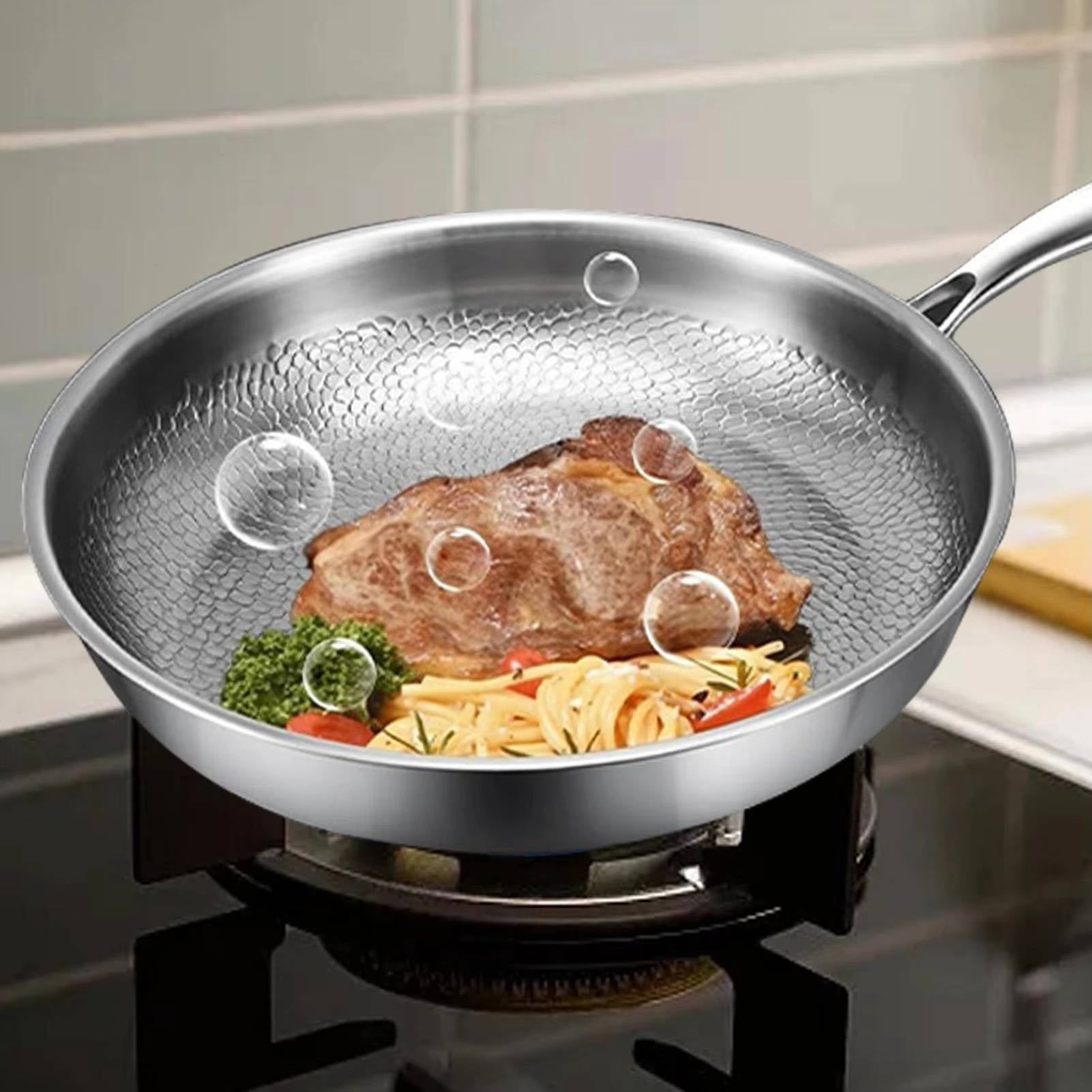 Durable Non-Stick Deep Frying Pan for All Stoves - Luxicro