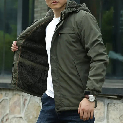 Waterproof Mens Coat - Insulated Fleece Lined Commuter Jacket