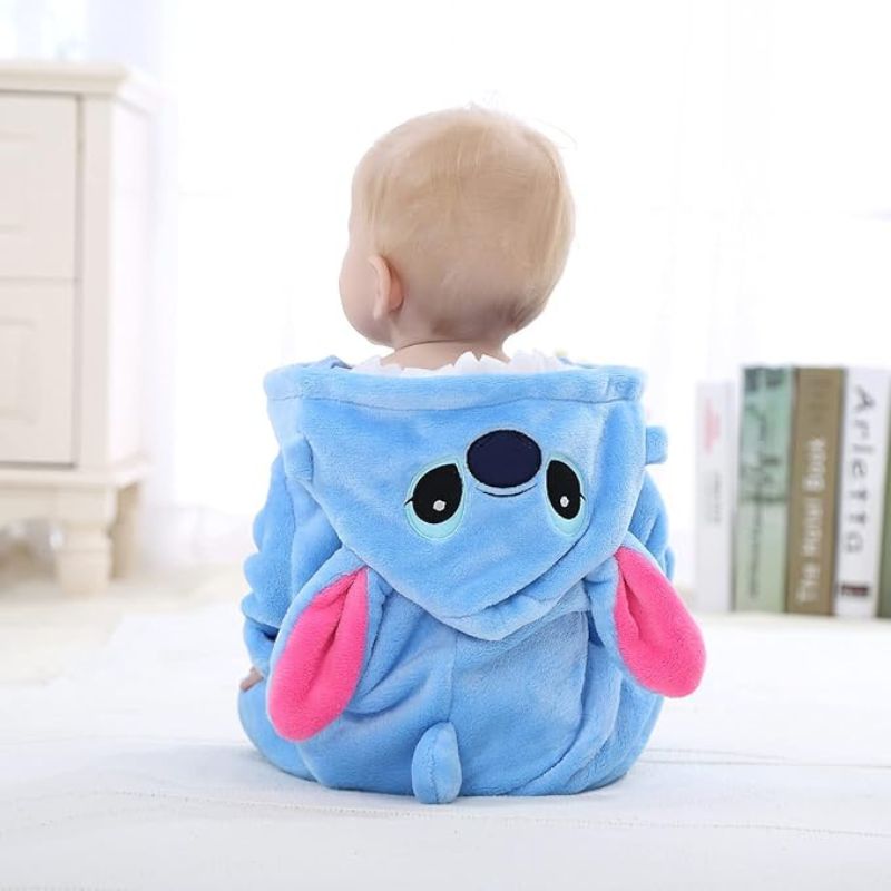 Cozy Kids Jumpsuit Cute Animal Design Soft Fleece