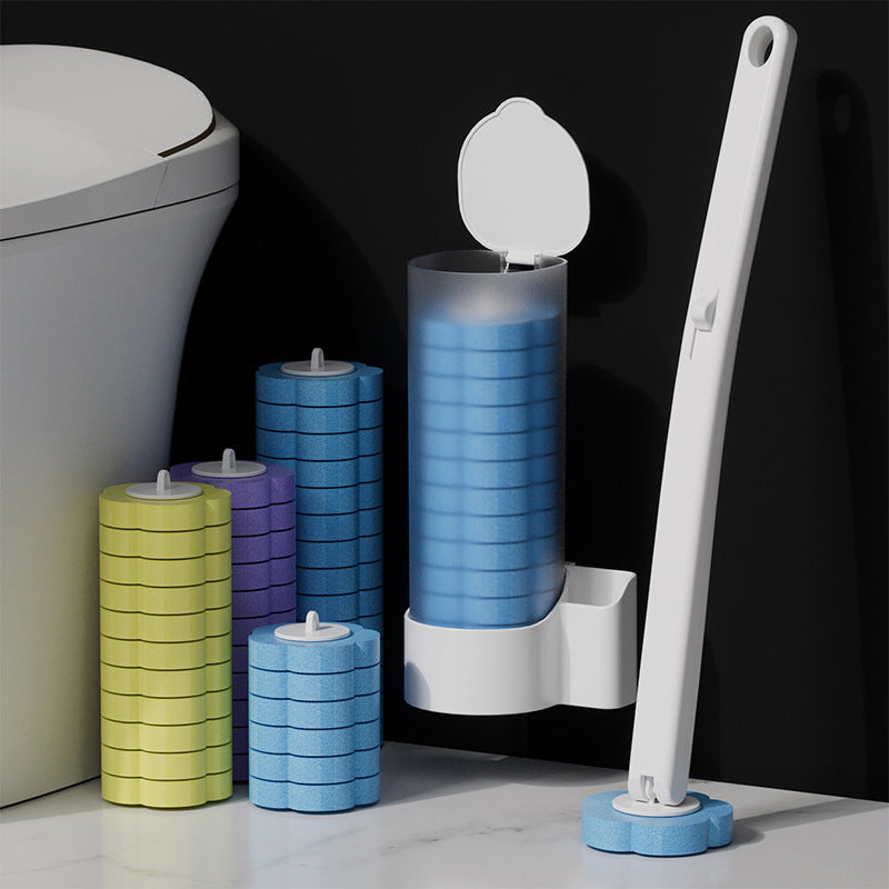 Bathroom Cleaning Toilet Brush with Sanitary Sponge Head