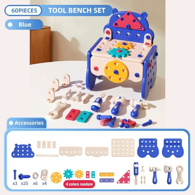 Colorful 3-in-1 Children's Tool Kit Set - Luxicro