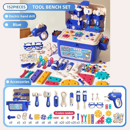 Colorful 3-in-1 Children's Tool Kit Set