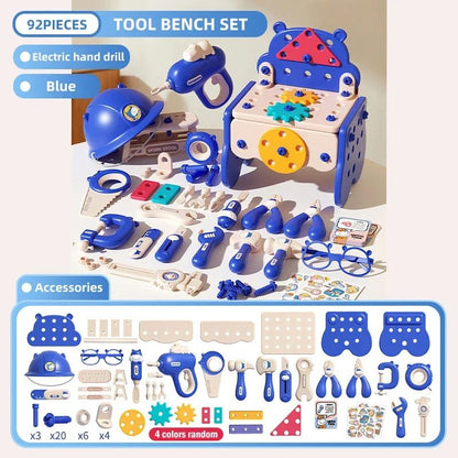 Colorful 3-in-1 Children's Tool Kit Set