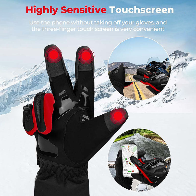 Durable Insulated Motorcycle Gloves for Winter Riding