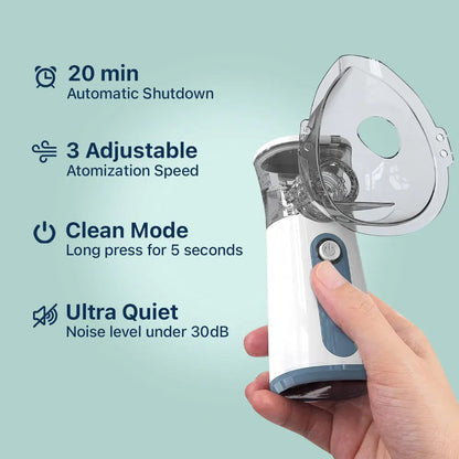 Compact Handheld Nebulizer for Cough and Asthma Relief