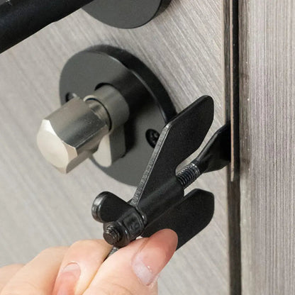 Compact Travel Door Lock - Durable Steel Security Device