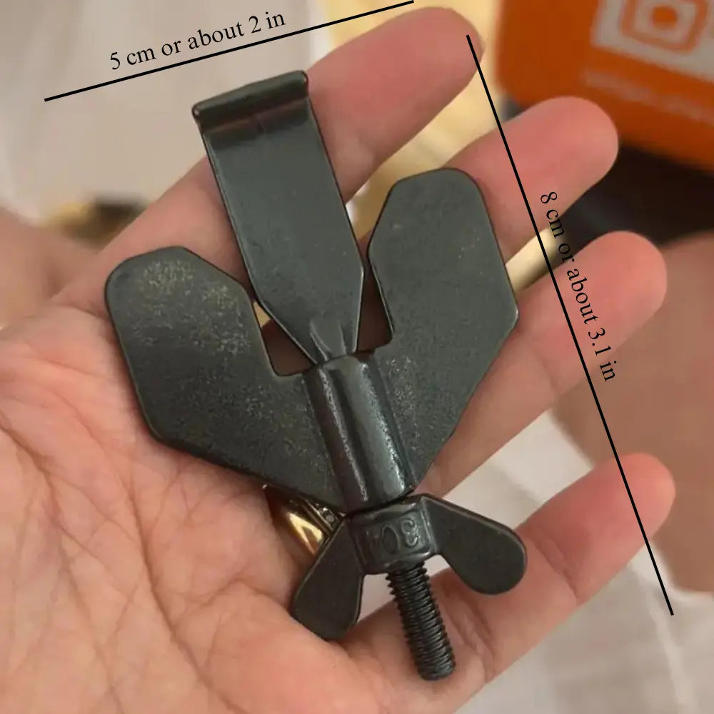 Compact Travel Door Lock - Durable Steel Security Device