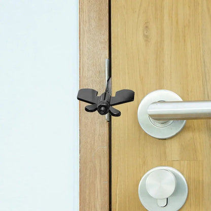 Compact Travel Door Lock - Durable Steel Security Device