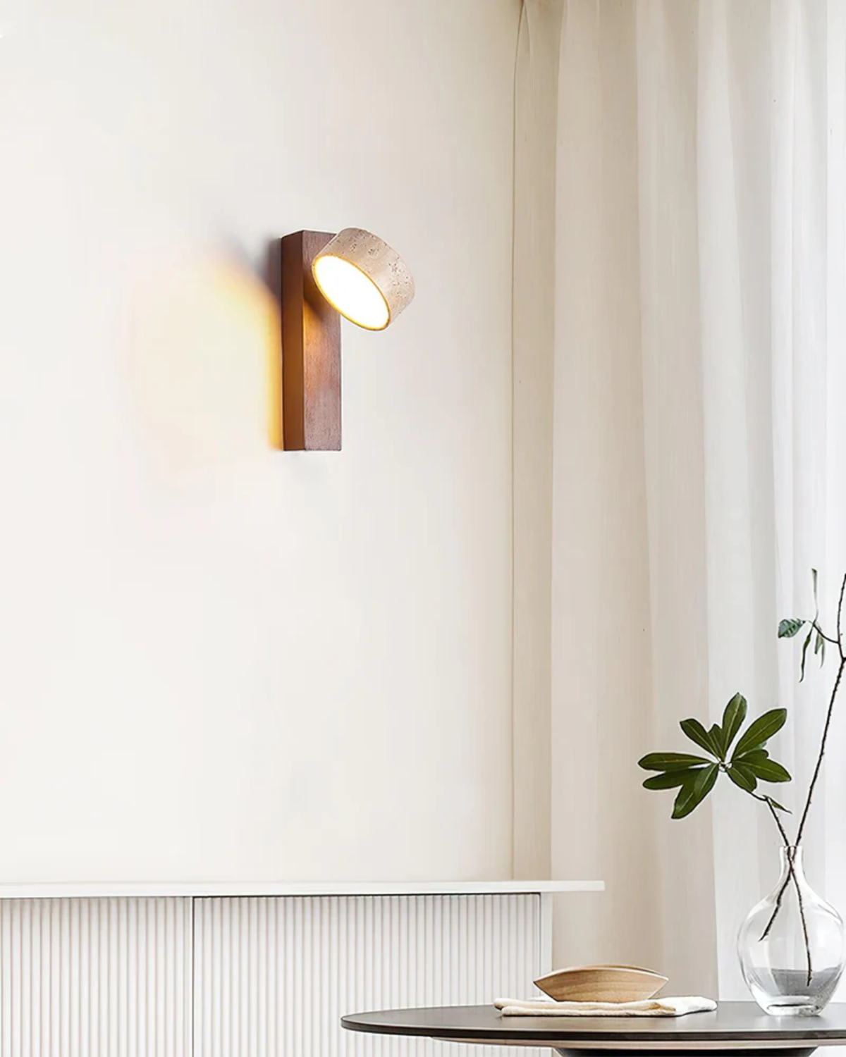 Rustic Rock LED Wall Lamp