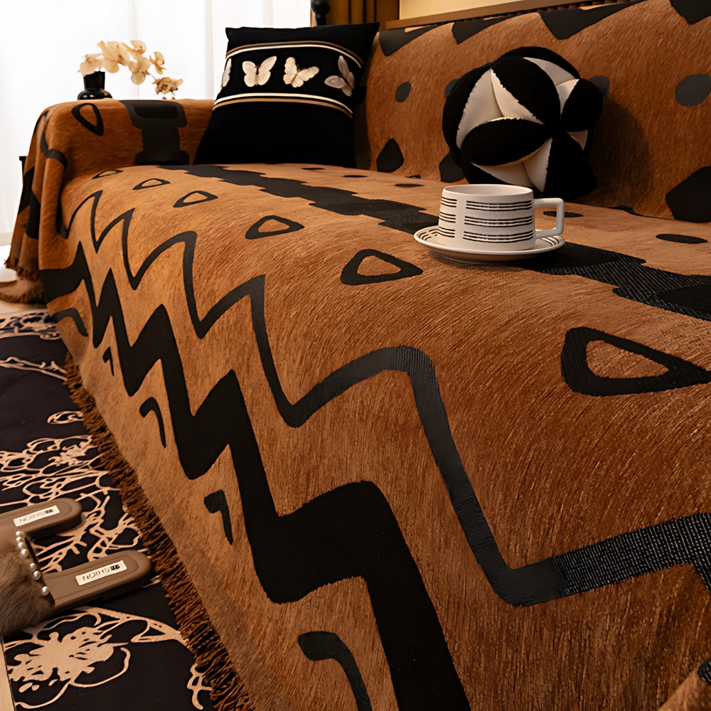 Colorful Patterned Soft Couch Cover