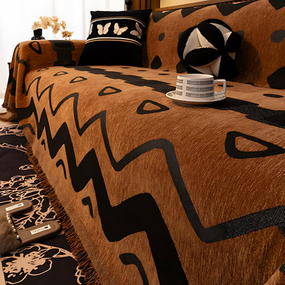 Colorful Patterned Soft Couch Cover