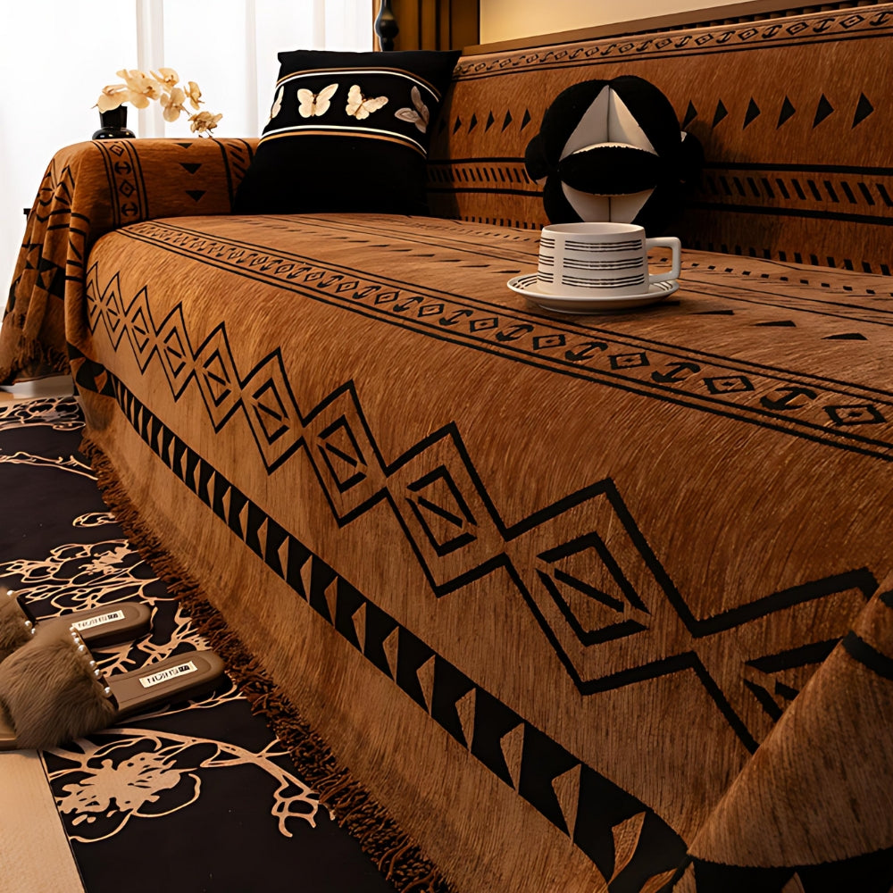 Colorful Patterned Soft Couch Cover
