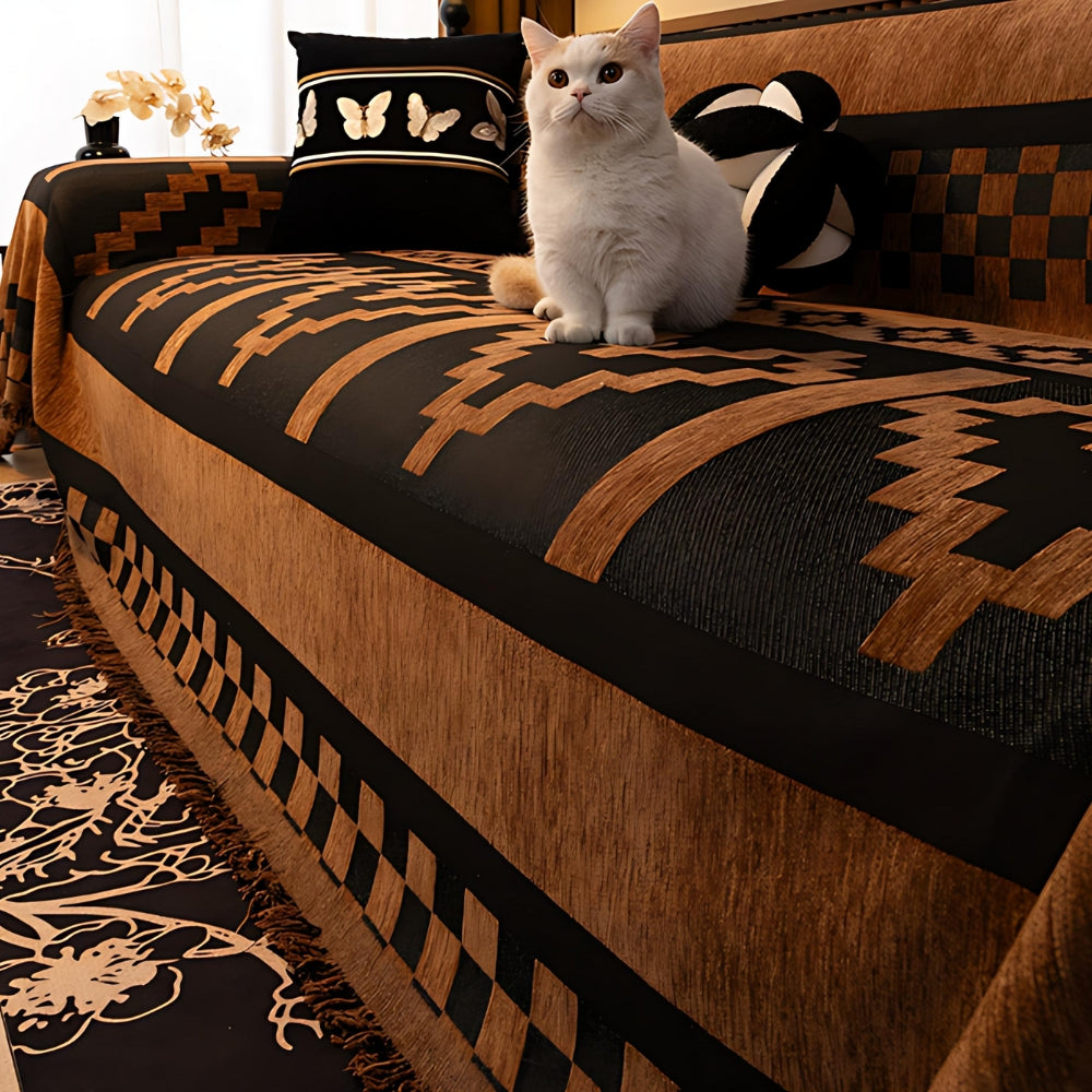 Colorful Patterned Soft Couch Cover