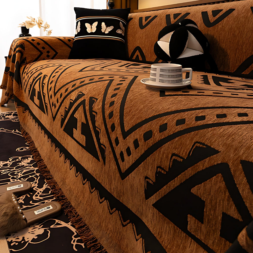 Colorful Patterned Soft Couch Cover