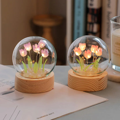 Elegant Floral Table Lamp – Classic Home Lighting