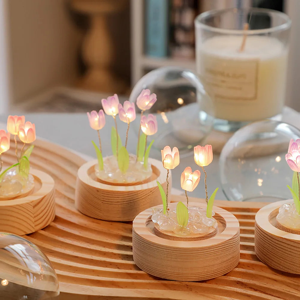 Elegant Flower Desk Lamp