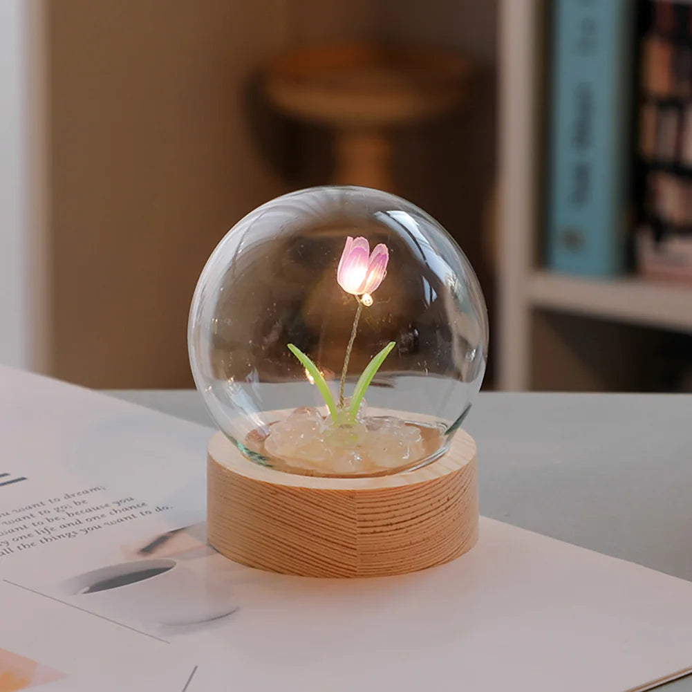 Elegant Floral Table Lamp – Classic Home Lighting