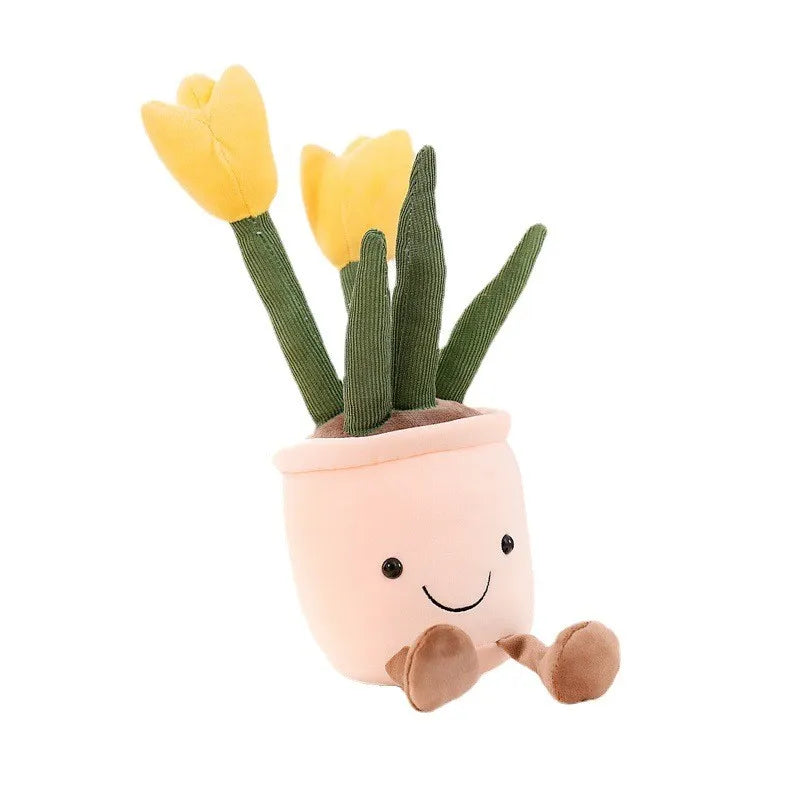 Vibrant Flower Soft Toy Companion