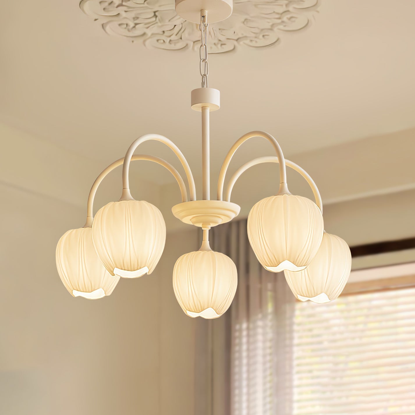 Beautiful Green Glass Pendant Lamp