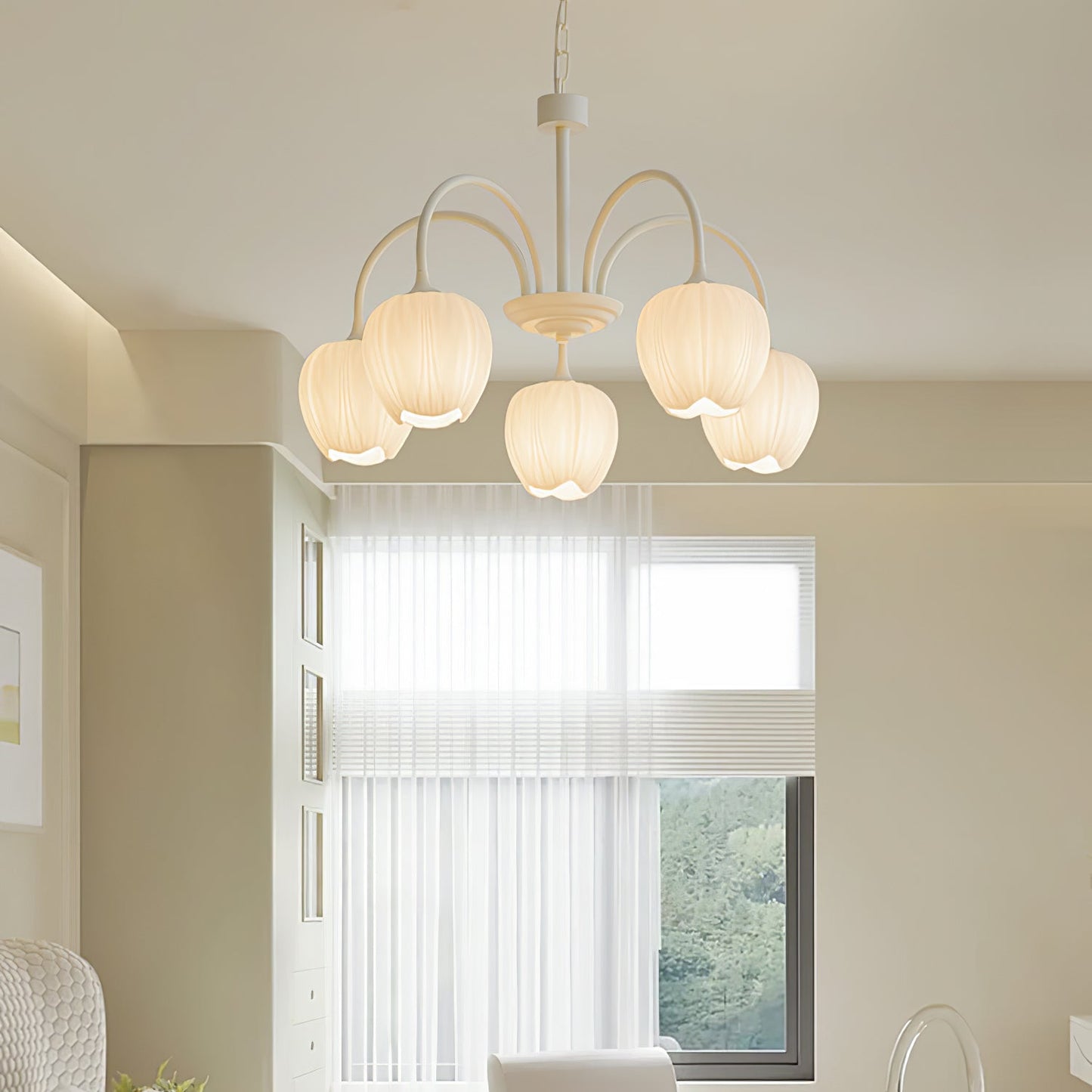 Beautiful Green Glass Pendant Lamp