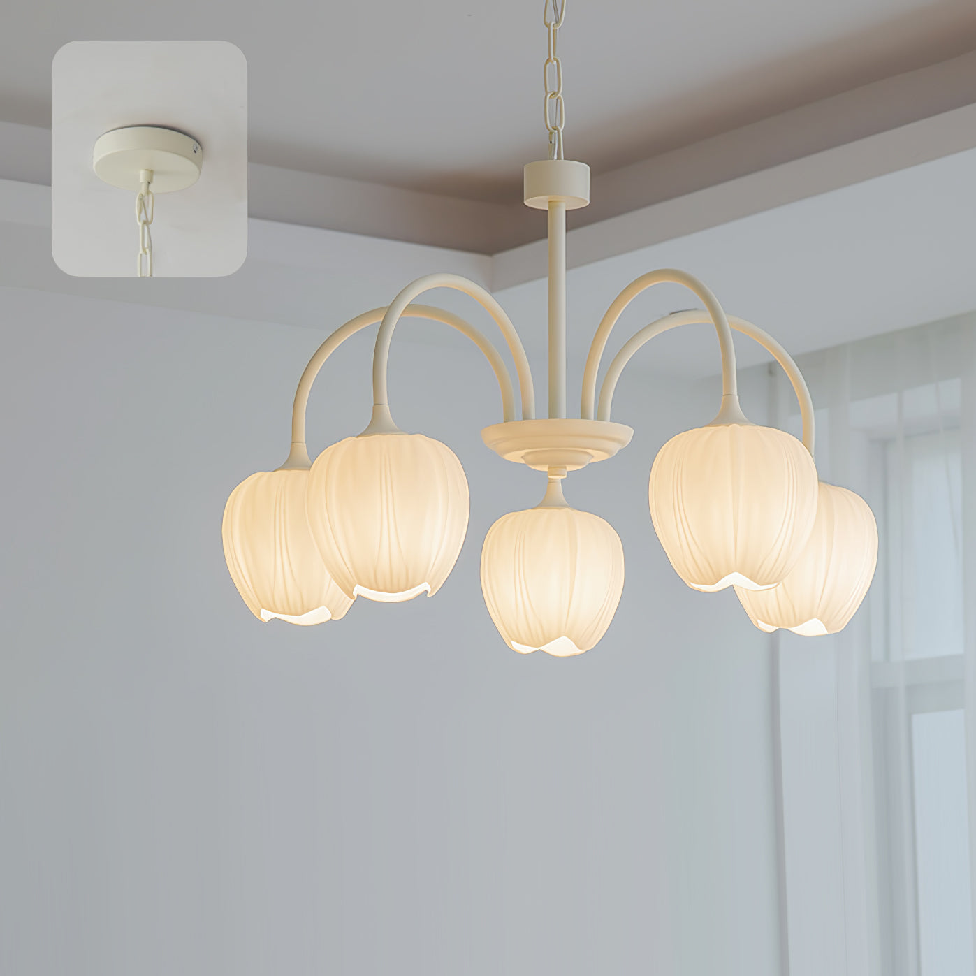 Beautiful Green Glass Pendant Lamp