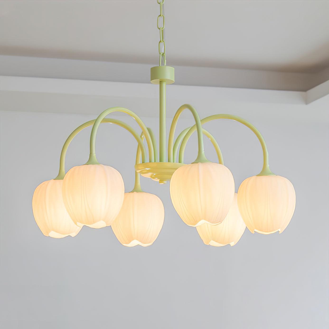 Beautiful Green Glass Pendant Lamp