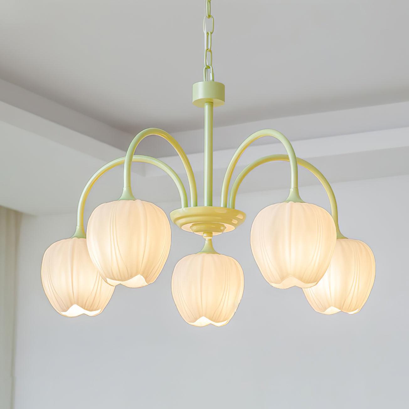 Beautiful Green Glass Pendant Lamp